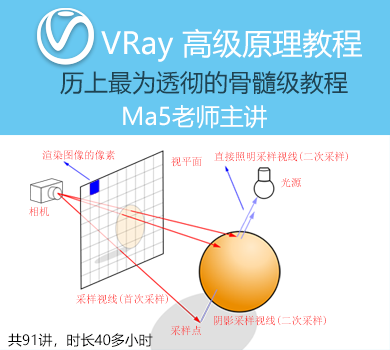 VRay高级原理教程，Ma5老师主讲